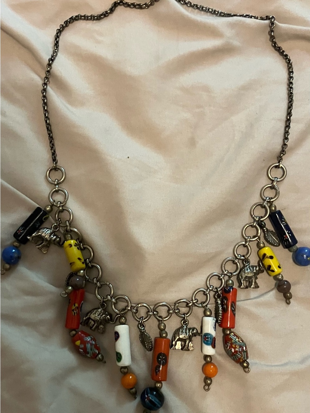 VIVID Colorful Beaded Charm Necklace - Multicolor !Accepting Bundle Deals!